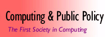 Computing and Public Policy